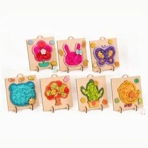 스칸디나비아 모스 액자 만들기 재료 diy 어린이 꾸미기 프리저브드 세트 테라리움 키트 순록 이끼 키우기