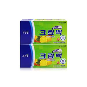 크린랩 뽑아쓰는 크린백 300매 (중) (25x35) x 2개