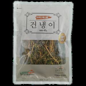 청정 영주소백산건나물 냉풍건조 말린냉이 40g팩