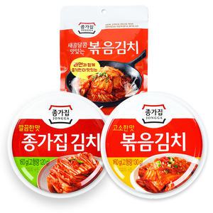 종가집 볶음 김치 80g 고소한맛 볶음김치 160g 캔