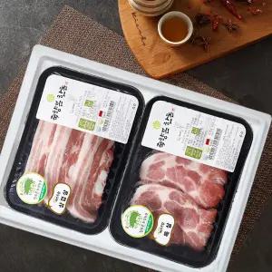 한돈 보성녹돈 삼겹살 목살 항정살 가브리살 선물세트 1kg
