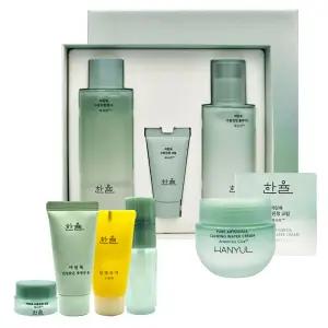 한율 어린쑥 수분진정 기초 3종+한율 수면팩20ml+수분크림10ml+클렌징폼32g+미스트30ml 증 정 a1