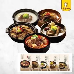 [원할머니]순대국 인기세트 총10팩(육개장+설렁탕+갈비탕+불고기+순대국)