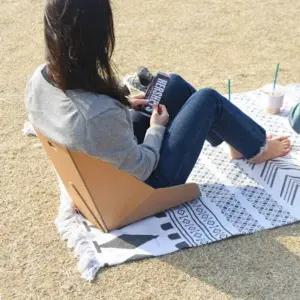 페이퍼팝 피크닉 종이등받이 페스티벌 캠핑 야외의자