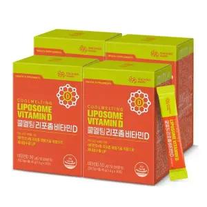[본사직영]대상웰라이프 쿨멜팅 리포좀 비타민D(1.5gx30), 4박스 227278
