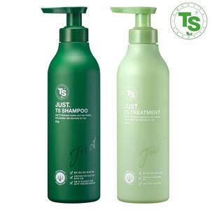 [신세계라이브쇼핑]저스트 TS 샴푸 500g + 트리트먼트 500ml