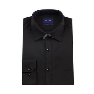 갤러리아 예작25년S/S(슬림핏)(스판)블랙솔리드 남성정장 긴팔셔츠YJESBS166BK