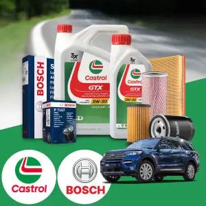 익스플로러 (6세대) 2.3T 가솔린 캐스트롤 GTX SP C2/C3 5W30 엔진오일 필터세트 6Liter