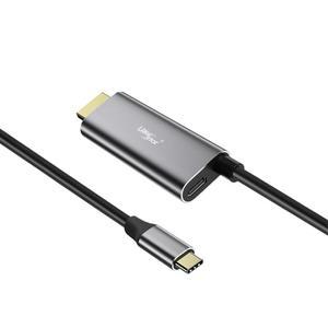 C타입 to 4K60Hz HDMI 미러링 케이블 1.8M 스마트폰 노트북 충전가능 PD100W 디스플레이 복제 확장