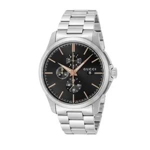 구찌 YA126272 G타임리스 남성 메탈 쿼츠 44mm