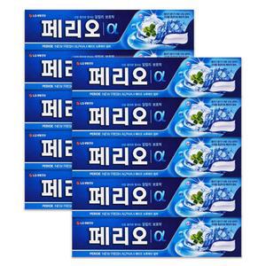 엘지생활건강 페리오 치약 뉴후레쉬 알파 185g X 10개