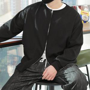 [우기브로]WML 남자 빅사이즈 라운드넥 골지 투웨이 집업 가디건