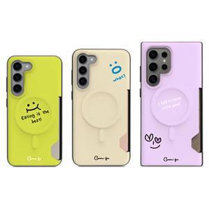 갤럭시S25 울트라 S24 S23 맥세이프 카드 케이스 이모지 이모티콘 카드 2장 범퍼 케이스