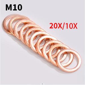 10X 오토바이 땋은 클러치 브레이크 호스 밴조 씰 구리 크러시 와셔 액세서리