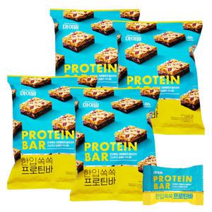 마이밀 한입쏙쏙 프로틴바 10g x 15개입 4개 단백질바 간식 식이섬유 V