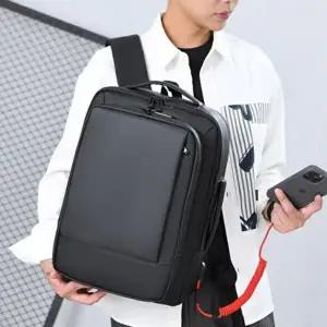 남녀공용 직장인 입체 슬림 비즈니스 백팩 가방-WFHQHSQ