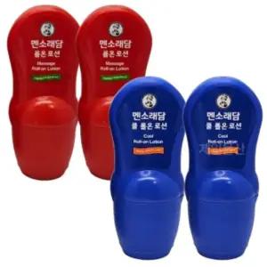 맨소래담로션 롤온 쿨 핫 50ml 바르는 파스 4개입 1셋 (WFHTBRM)