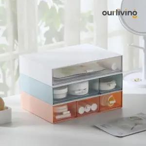투명 데스크정리함 미니 와이딩 서랍함 소품 미니 수 (WFHW3WF)