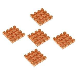 순수 구리 미니 초박형 방열판 메모리 RAM 냉각 VGA DDR MOS GPU IC 칩셋 라디에이터 쿨러 13x13mm 5 개