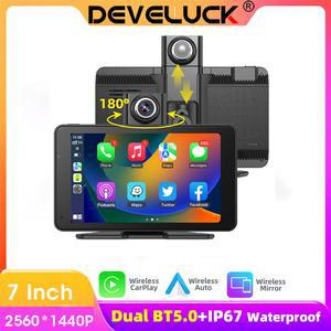 GPS 모니터 DVR ANDROID 24H 자동 무선 파크 백미러 CARPLAY 대시 DEVELU 네비게이션 5K