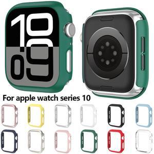 Apple Watch 10 시리즈에 Apple Watch 케이스 44/46MM iWatch 보호 케이스 PC 하프 팩 서리로 덥은 보호 케이스