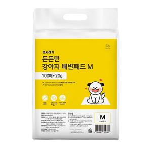 뽀시래기 든든한 강아지 배변패드 M (중형) 100매입, 1개
