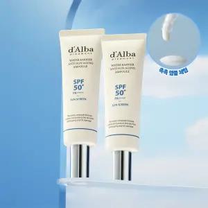 [달바][2개] 촉촉 물광 우유 선 워터베리어 안티 선 앰플 50ml(2개)