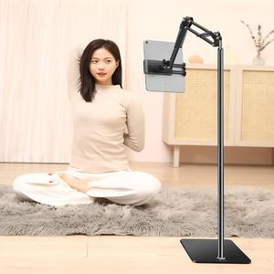 핸드폰 태블릿 아이패드 침대 소파 스탠드 자바라거치대 슬림 스탠딩 각도조절 길이조절 누워서 주방 튼튼