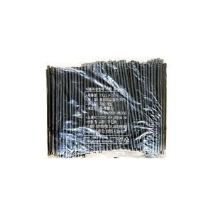 (검정색)(7x210mm)(400개입) 자바라 스트로우/빨대/텀블러/일회용/커피/쥬스/리필/검정/휴대용/커피숍/음료