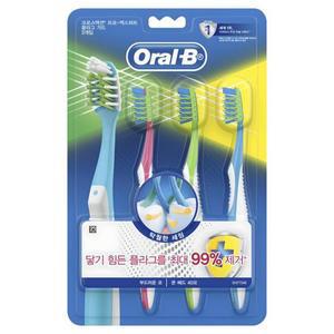 오랄비 크로스액션 플라그가드 40모 칫솔 1개 3개입