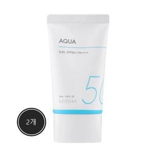 [2개] MISSHA 미샤 올 어라운드 세이프 블록 아쿠아 선 50ml SPF50+, PA++++