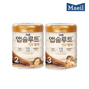 [매일유업]S 매일 앱솔루트 명작 2-3단계 800g 6캔 모음