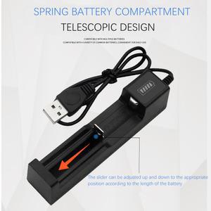 1 슬롯 18650 배터리 충전기 USB 범용 스마트 빠른 배터리 충전식 리튬 배터리 충전기 14500 16650 14650 18500
