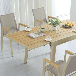 [리벨리] 아웃도어 정원 티타임 4인용 테이블 의자 세트A-90CM