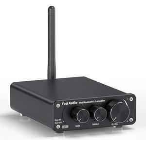 Fosi 오디오 BT10A Bluetooth 5.0 스테레오 리시버 2채널 클래스 D 미니 하이파이 통합 가정용 스피커 50W x 2 TPA3116