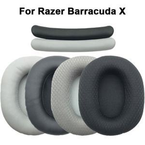 Razer Barracuda X용 폼 스폰지 이어 패드 헤드셋 교체용 쿠션 귀마개 1 2
