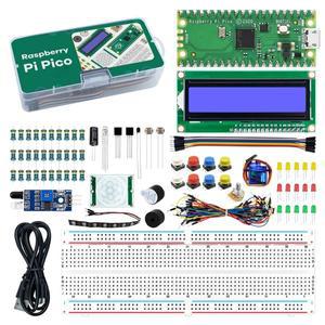 Raspberry Pi Pico RP2040 개발 보드 스타터 키트 LCD1602 모듈 PIR 센서 Python 프로그래밍 초보자 키트