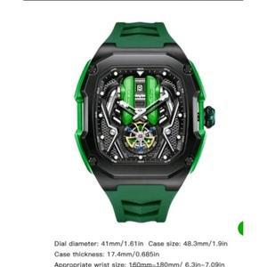 Lamborghini 브랜드 New SVJ 시계 [세금포함] [정품] for 모든 연인 Amazing 자동 그린 명품시계 손목시계