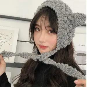 곰돌이 귀도리겨울니트귀마개