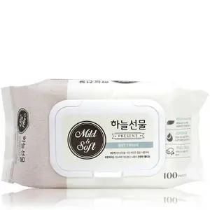하늘선물 물티슈 캡형 100매 피톤치드성분