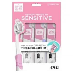 페리오 핑크솔트 센서티브 칫솔 4입