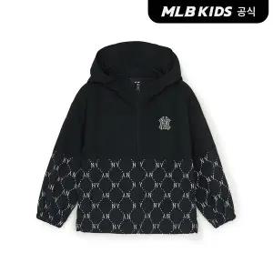 [MLB키즈](공식) 25SS 다이아 모노그램 경량 바람막이 NY (Black) 7AWJMD653-50BKS