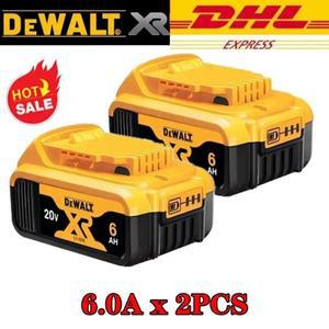 100% 정품 Dewalt 전동 공구용 Dewalt 20V 배터리 5Ah/6Ah 리튬 이온 배터리 DCB206 DCB205 DCB204 DCB6