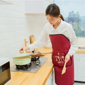 앞치마 방수 체크 유튜브 자동 철사 끈없는 최화정