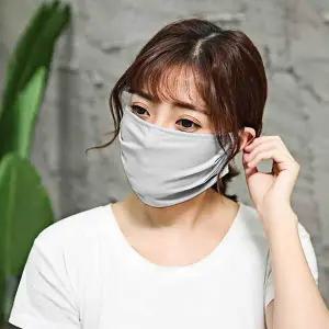 [셀러에이드]그레이 빨아쓰는 마스크 골프마스크 천마스크