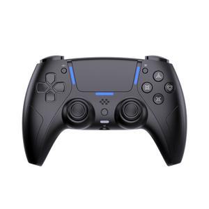 PS5/PC/안드로이드/IOS/MAC/스팀 덱용 JDDWIN LED 무선 게이밍 컨트롤러, 홀 이펙트, 블루투스 오디오, 마르코, 터보, 듀얼 진동, 스피커 포함 6축 모션 컨트롤 게임패드(블랙)