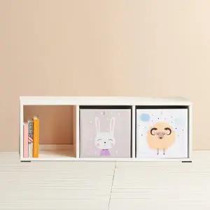 우아미가구 이라 화이트 수납책장 1단3칸