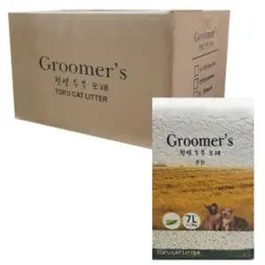 구루머스 천연 두부 모래 - 무향 7LX6개모래 배변용모래 고양이배변용모래