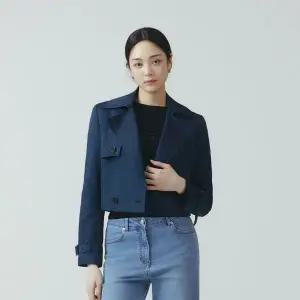 잇미샤 24 SS 크롭 트렌치 자켓 ITO3ZJK640 657403