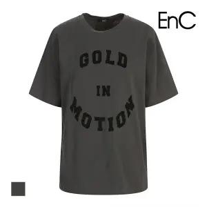 [ENC] 레터링 반팔티셔츠_ENLW33805CCH